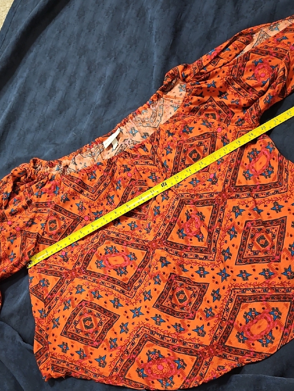 Shyanne Off Shoulder Flutter Sleeve Western Top - Picture 5 of 9
